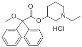 2,2-Diphenyl-2-methoxyacetic acid (1-ethyl-3-piperidyl) ester hydrochl oride 结构式