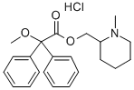 Acetic acid, 2,2-diphenyl-2-methoxy-, (1-methyl-2-piperidyl)methyl est er, hydrochloride|