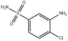 3-アミノ-4-クロロベンゼンスルホンアミド 化学構造式