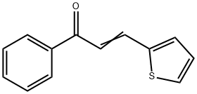 β-(2-チエニル)アクリロフェノン 化学構造式