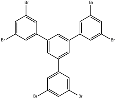 3,3'',5,5''-Tetrabromo-5'-(3,5-dibromophenyl)-1,1':3',1''-terphenyl Structure