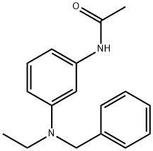 N-[3-[エチル(フェニルメチル)アミノ]フェニル]アセトアミド 化学構造式