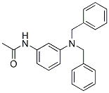 N-[3-[ビス(フェニルメチル)アミノ]フェニル]アセトアミド 化学構造式