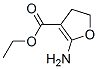 2-アミノ-4,5-ジヒドロ-3-フランカルボン酸エチル 化学構造式