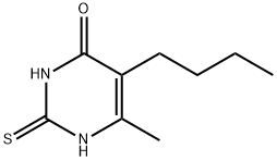 5-ブチル-6-メチル-2-チオウラシル 化学構造式