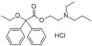 Acetic acid, 2,2-diphenyl-2-ethoxy-, (2-(N-ethyl-N-propylamino)ethyl)  ester, hydrochloride|