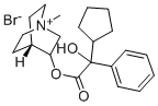 3-Hydroxy-1-methylquinuclidinium bromide alpha-cyclopentylmandelate Structure