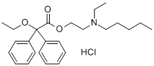 Acetic acid, 2,2-diphenyl-2-ethoxy-, (2-(N-ethyl-N-pentylamino)ethyl)  ester, hydrochloride|