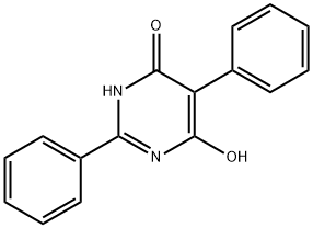 4,6-二羟基-2,5-二苯基嘧啶 结构式