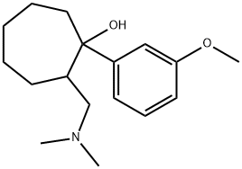 2-[(Dimethylamino)methyl]-1-(3-methoxyphenyl)cycloheptan-1-ol Struktur
