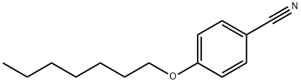 4-N-HEPTYLOXYBENZONITRILE Structure