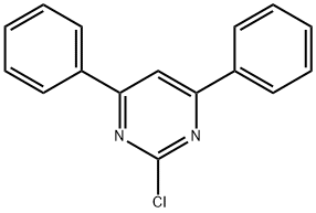 2-クロロ-4,6-ジフェニルピリミジン 化学構造式
