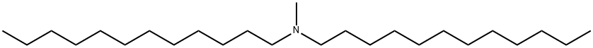 N,N-ジドデシルメチルアミン 化学構造式