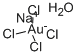 四氯金(III)酸钠 水合物,29156-65-8,结构式