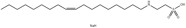 sodium 2-[[(Z)-octadec-9-enoyl]amino]ethanesulfonic acid,29169-69-5,结构式