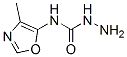 Hydrazinecarboxamide,  N-(4-methyl-5-oxazolyl)- 结构式