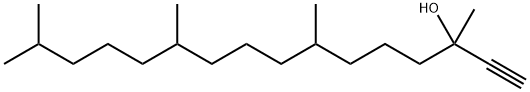 3,7,11,15-tetramethylhexadec-1-yn-3-ol Struktur