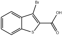 3-ブロモベンゾチオフェン-2-カルボン酸 化学構造式