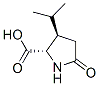 L-Proline, 3-(1-methylethyl)-5-oxo-, (3R)- (9CI) 结构式