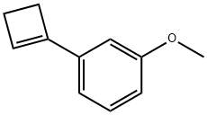 Benzene, 1-(1-cyclobuten-1-yl)-3-methoxy- (9CI) Struktur