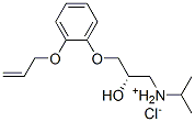 (S)-[3-[2-(allyloxy)phenoxy]-2-hydroxypropyl]isopropylammonium chloride Structure