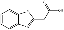 2-Benzothiazoleacetic acid Struktur