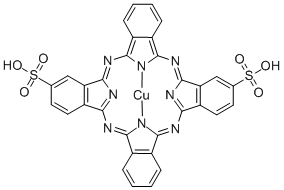 Dihydrogen-[29H,31H-phthalocyanindisulfonato(4-)-N29,N30,N31,N32]cuprat(2-)