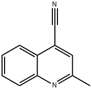 喹啉-4-甲腈,2-甲基-, 29196-15-4, 结构式