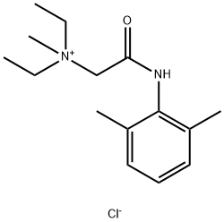2-[(2,6-DIMETHYLPHENYL)AMINO]-N,N-DIETHYL-N-METHYL-2-OXOETHANAMINIUM IODIDE Struktur