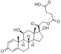 Prednisolone succinate Structure