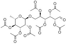 七乙酸芸香糖酯, 29202-64-0, 结构式