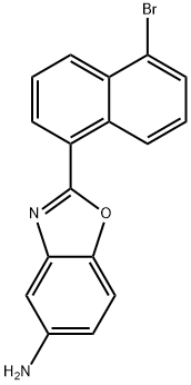 2-(5-溴萘-1-基)苯[D]噁唑-5-胺, 292058-50-5, 结构式