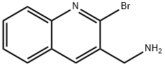 (2-溴喹啉-3-基)甲胺 结构式