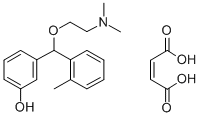 m-(alpha-(2-(Dimethylamino)ethoxy)-o-methylbenzyl)phenol maleate Struktur