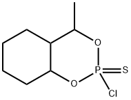 2-クロロヘキサヒドロ-4-メチル-4H-1,3,2-ベンゾジオキサホスホリン2-スルフィド 化学構造式