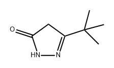 3-叔-丁基-2-吡唑啉-5-酮, 29211-68-5, 结构式