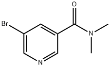 5-BROMO-N,N-DIMETHYL-3-PYRIDINECARBOXAMIDE Struktur