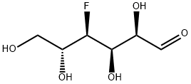 4-デオキシ-4-フルオロ-D-グルコース 化学構造式