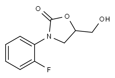 3-(2-fluorophenyl)-5-(hydroxymethyl)oxazolidin-2-one Structure