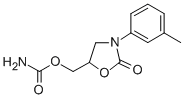 2-オキソ-3-(m-トリル)-5-オキサゾリジニルメチル=カルバマート 化学構造式