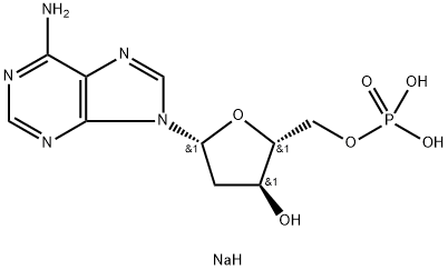 2'-Deoxyadenosine-5'-monophosphate disodium salt Structure