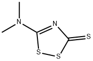 3-ジメチルアミノ-1,2,4-ジチアゾール-5-チオン 化学構造式