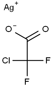 silver(1+) chlorodifluoroacetate  Struktur