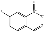 2-ニトロ-4-フルオロベンズアルデヒド 化学構造式