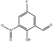 Benzaldehyde, 5-fluoro-2-hydroxy-3-nitro- Struktur