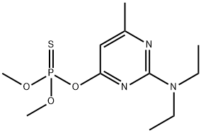 チオりん酸O,O-ジメチルO-[2-(ジエチルアミノ)-6-メチル-4-ピリミジニル]