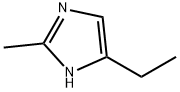 4-エチル-2-メチル-1H-イミダゾール 化学構造式