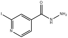 2-ヨードピリジン-4-カルボヒドラジド 化学構造式