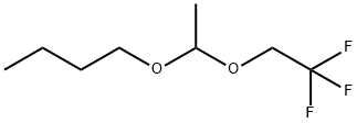 アセトアルデヒドブチル2,2,2-トリフルオロエチルアセタール 化学構造式