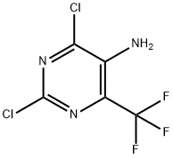 5-Amino-2,4-dichloro-6-(trifluoromethyl)pyrimidine Struktur